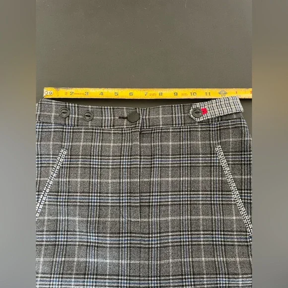 Women’s Rag &Bone Plaid Pencil Strait Skirt Size 00 - Picture 5 of 6